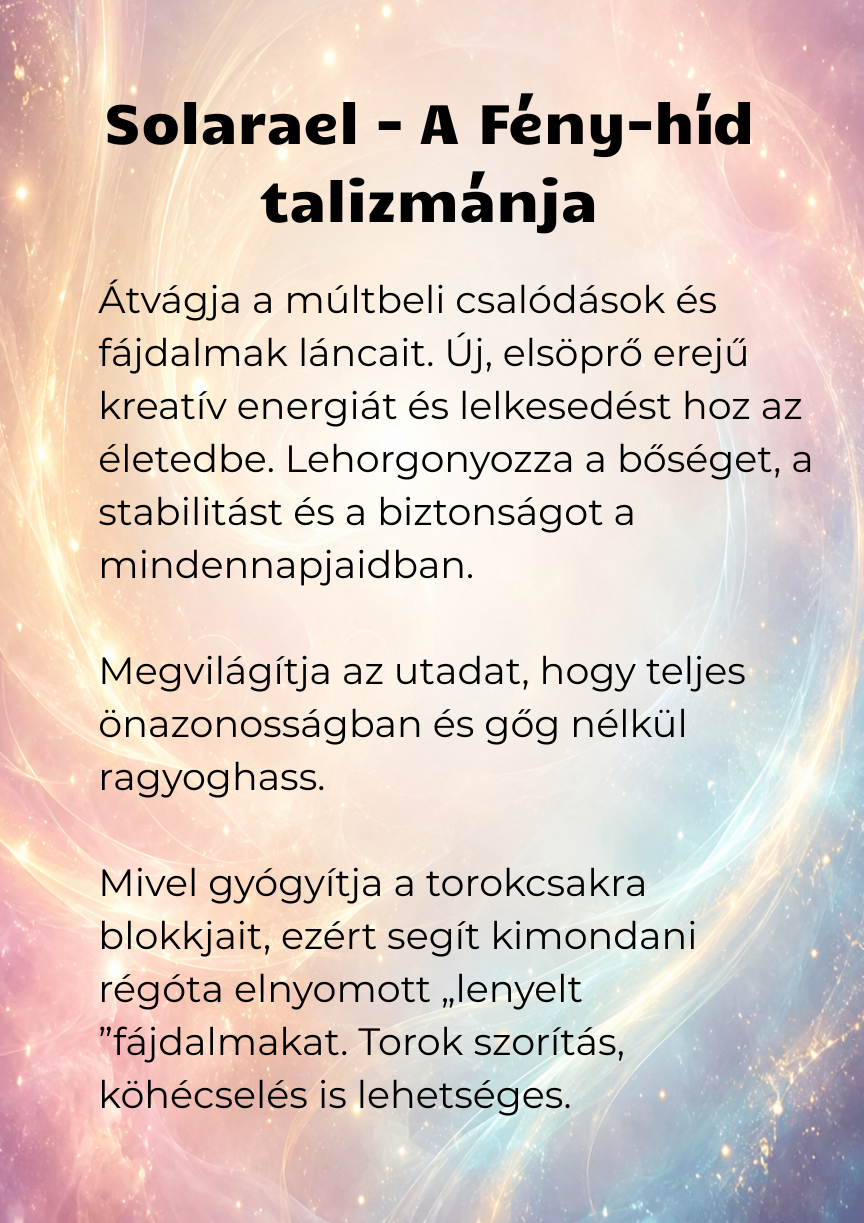 Solarael – A Fény-híd talizmánja - Image 2